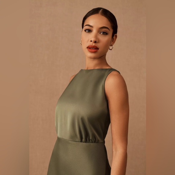 New🌟 BHLDN -Beckett Satin Maxi Dress - Picture 7 of 10